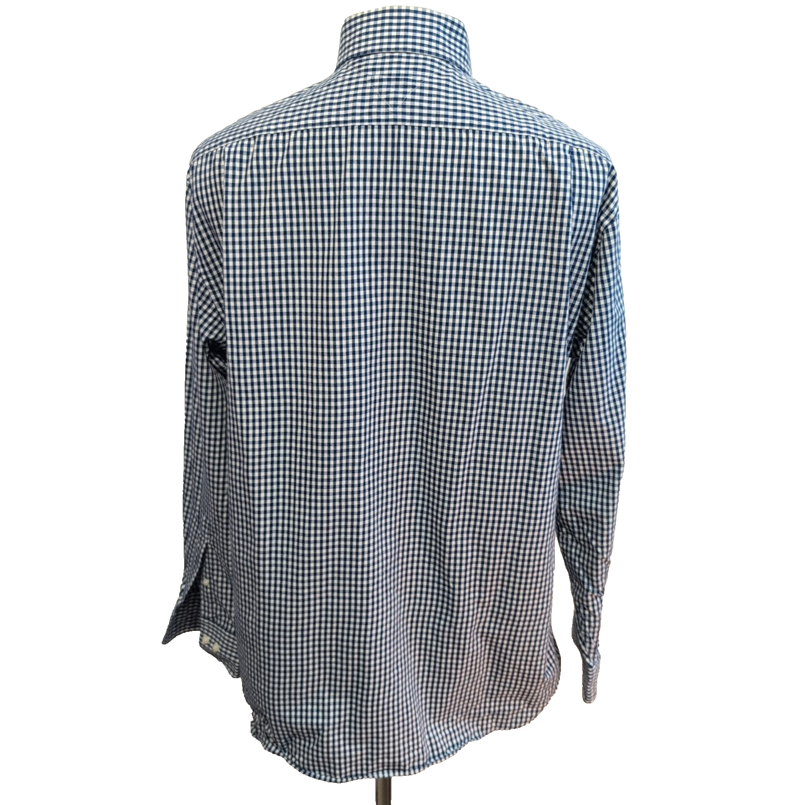 Chemise Tommy Hilfiger à Petits Carreaux Bleu Marine et Blanc 1 Poche - Taille L