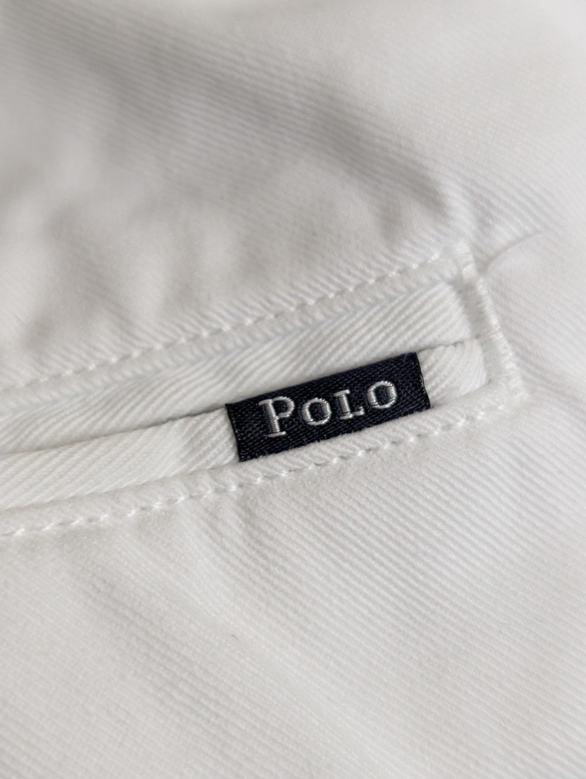 Pantalon Chino POLO RALPH LAUREN Blanc Pur ❄️ Taille W35 L32 ❄️ Classic Fit Chic