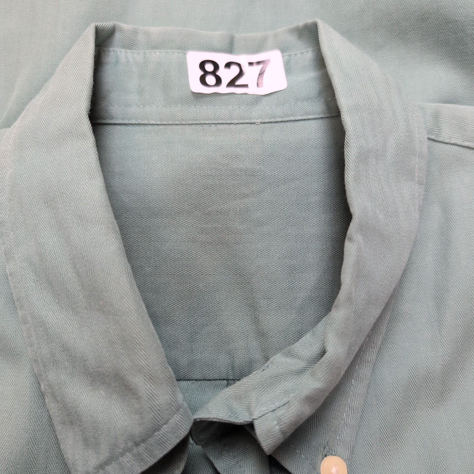 Chemise DOCKERS Homme L Verte Unie Manche Courte Poche