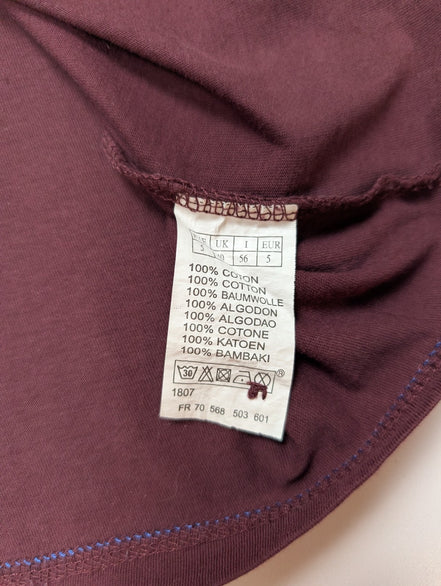 T-Shirt Manches Longues Bordeaux CBK - Taille XL - Poche à Rabat - Neuf sans Éti
