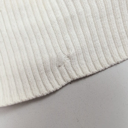 Barbour International Hoodie Pull Femme L Écru Coton Maille Nervurée Capuche