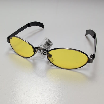 Lunettes de soleil Y2K branche large métal gris brossé robustes 🦾