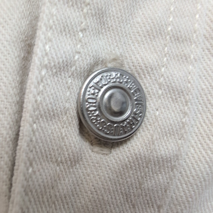 Levi’s chemise jean blanc cassé vintage 2 poches boutons métal taille M