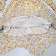 Robe CUBIC T.M Crème Fleurs Jaunes Bohème Neuve