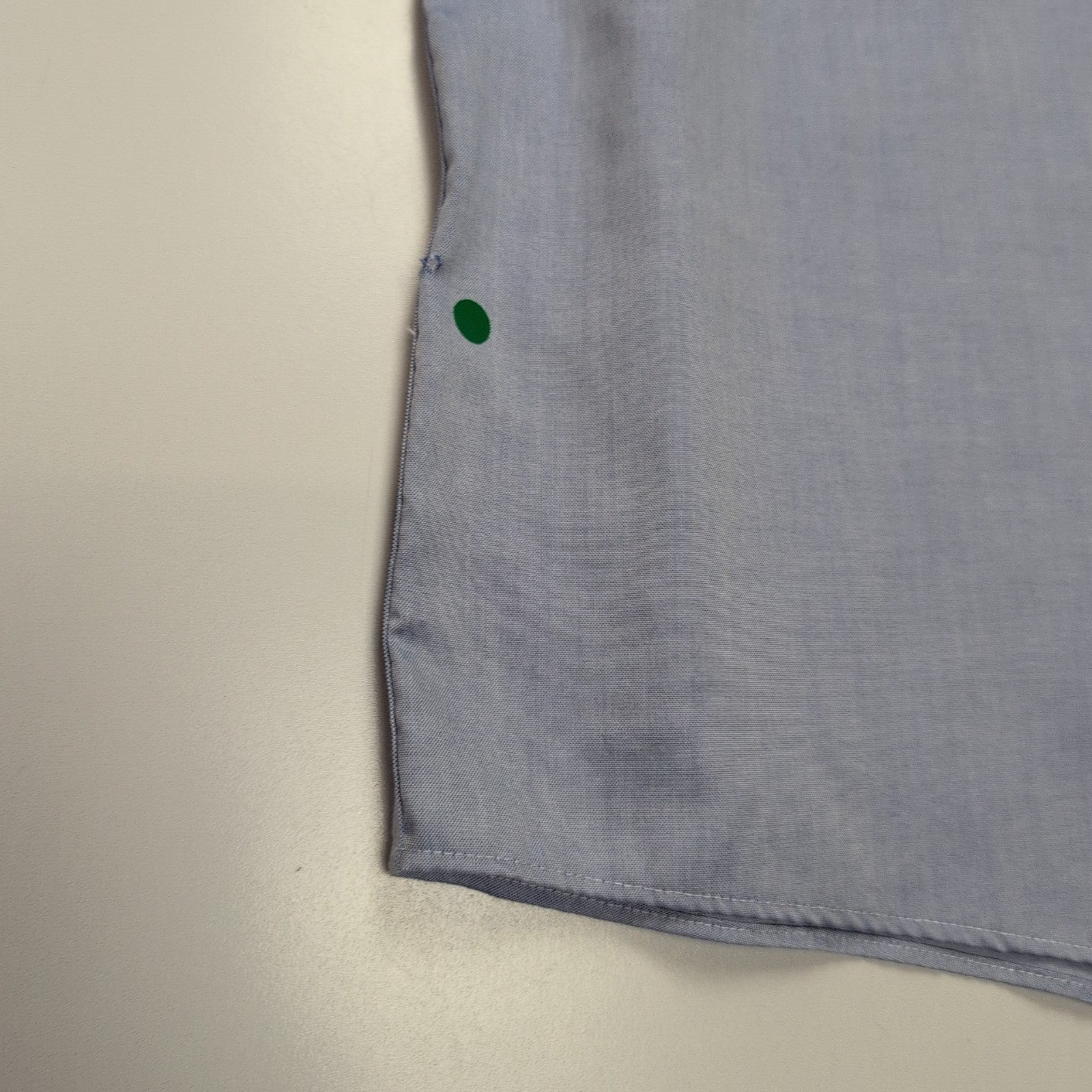 Chemise Eddie Bauer XL Bleu Uni 100% Coton Poche Manches Longues