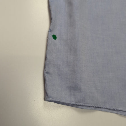 Chemise Eddie Bauer XL Bleu Uni 100% Coton Poche Manches Longues
