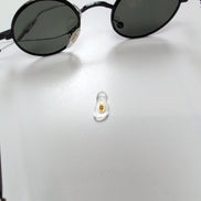 Lunettes de soleil Rondes Hippie Y2K 2 Branches Fines Métal