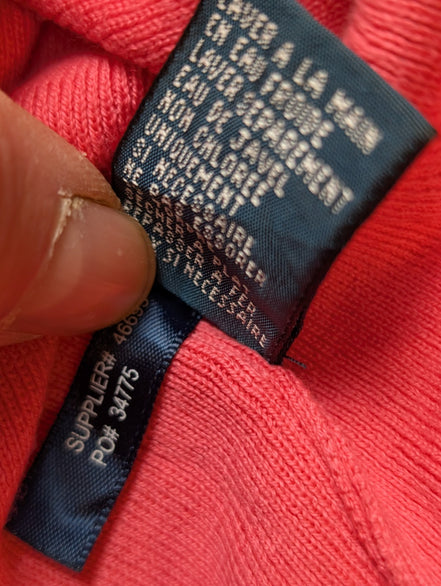 Pull Polo Ralph Lauren Rose Logo Bleu Ciel - 100% Coton Pima - Taille L/XL