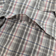 Chemise Carhartt Force 2XL Gris Rouge Carreaux Coton Nylon Manches Courtes