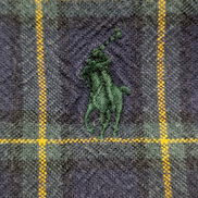 Chemise RALPH LAUREN Carreaux Bleu Marine et Jaune - Taille M