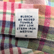 Chemise Ralph Lauren Blair XL Rouge Bleu Carreaux Manches courtes