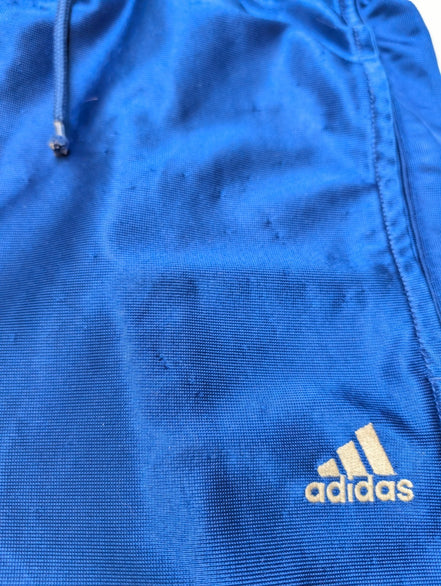 Short Sport Adidas Vintage Bleu Brillant Satiné Taille 14-16 ans
