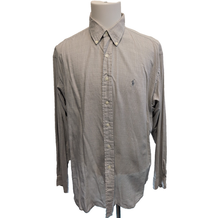 Chemise Ralph Lauren Blake XL XXL Crème Carreaux Button Down Shirt