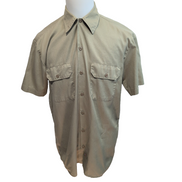 Chemise Dickies M Beige Workwear Manches Courtes Poches Boutonnées