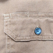 Chemise WRANGLER Marron FLEX avec Poches Manches Longues - Taille S
