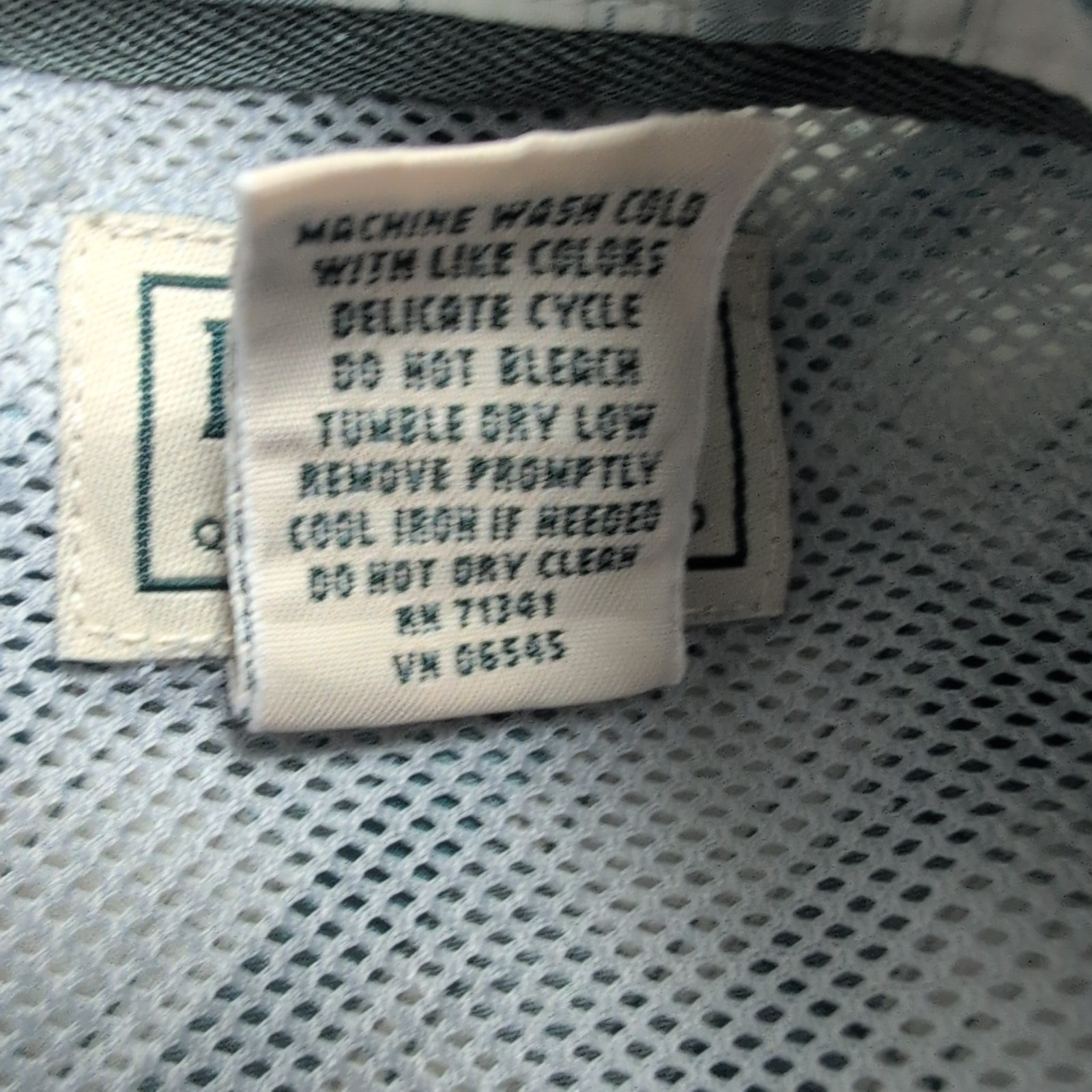 Chemise L.L. Bean Nylon kaki à carreaux taille M #142e