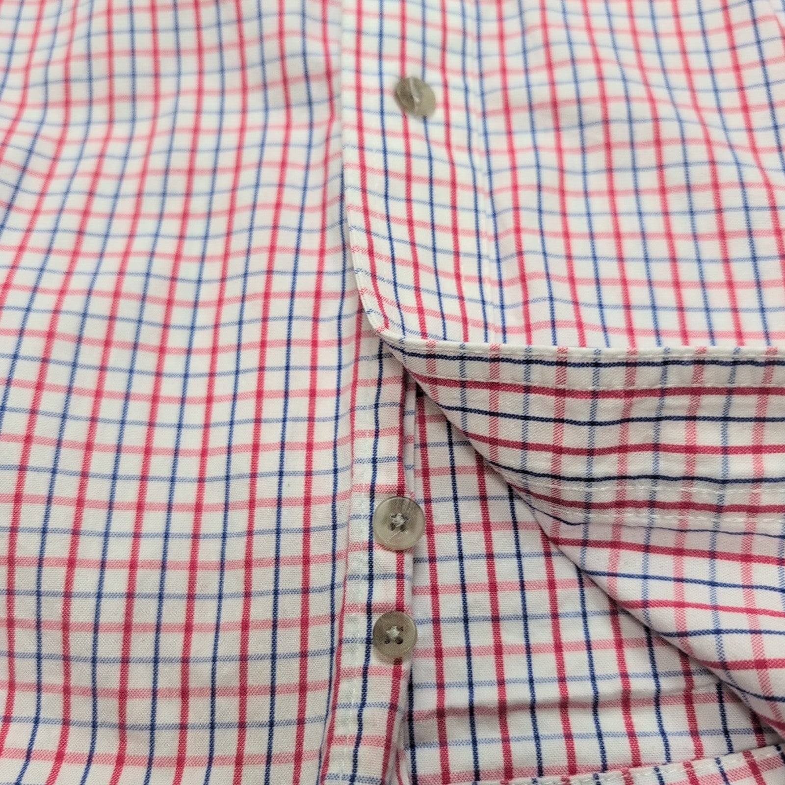 Chemise Wrangler Classic Manches Longues à Carreaux Bleu Blanc Rouge Taille XL
