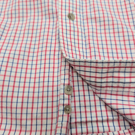 Chemise Wrangler Classic Manches Longues à Carreaux Bleu Blanc Rouge Taille XL