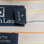 Chemise Polo Ralph Lauren Yarmouth ML Gris Rayures Oxford Shirt Button Down