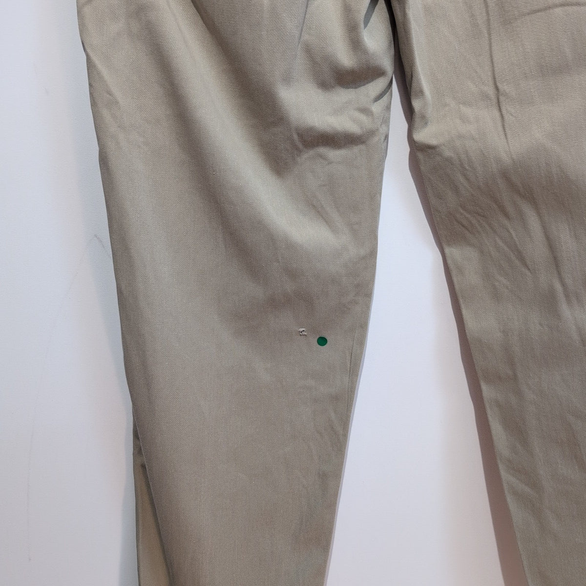 Pantalon Chino Polo Ralph Lauren W33 L34 Crème À Pinces 100% Coton