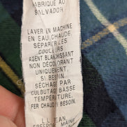 Chemise Flanelle L.L.Bean Homme L Vert Bleu Bûcheron Tartan |276S