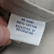 Chemise Ralph Lauren M Crème Ivoire Shirt Button Down Coton Manches Longues 3141