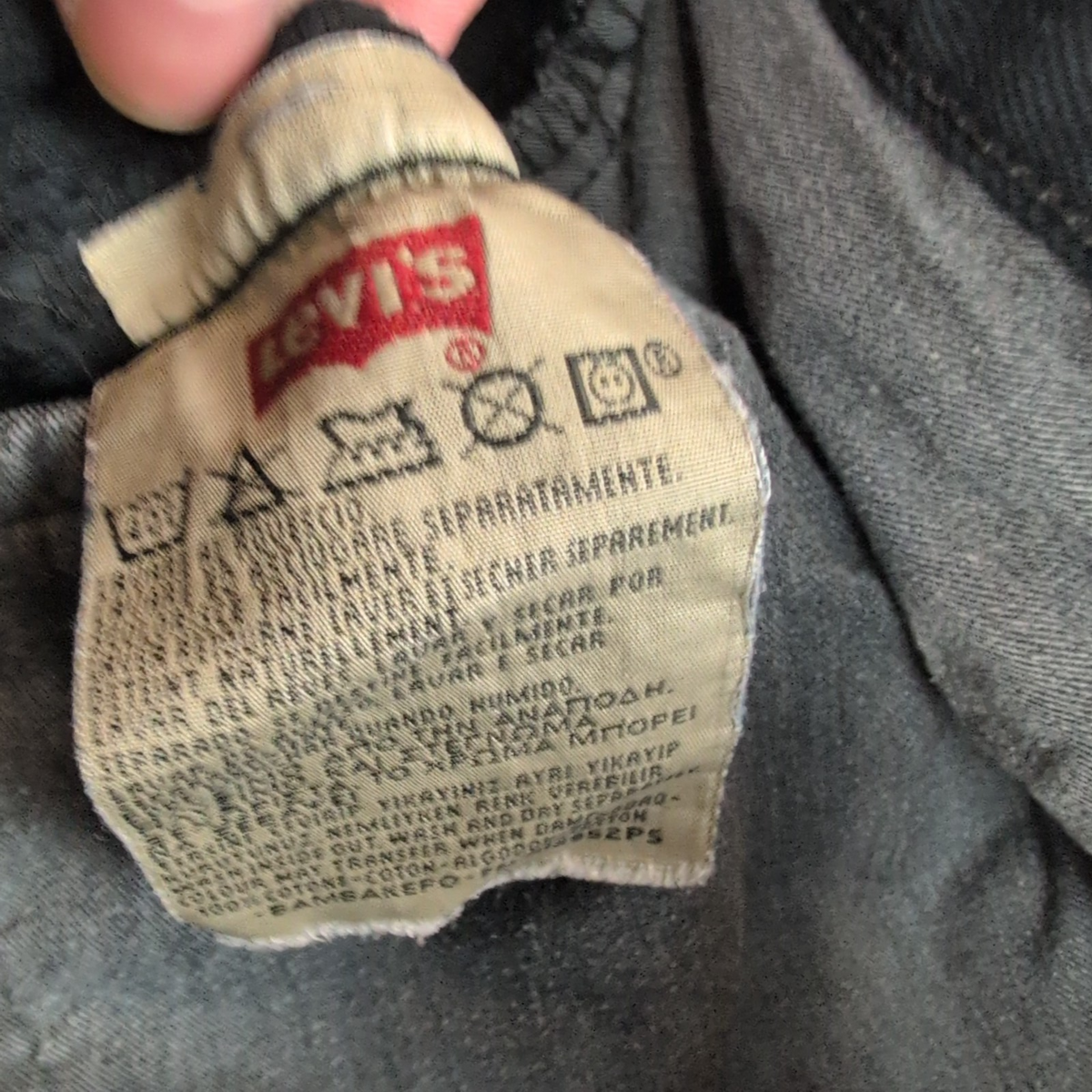 Levi’s 501 Jean Homme W32 L36 Noir Vintage Pantalon Bouton Coton