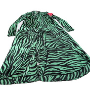 Déshabillé Kimono Dancing Leopard S/M Vert Noir Zèbre NEA Ceinture