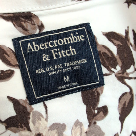 Chemise Hawaïenne Abercrombie & Fitch Viscose Blanc Floral M
