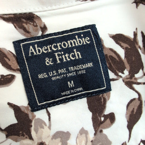 Chemise Hawaïenne Abercrombie & Fitch Viscose Blanc Floral M