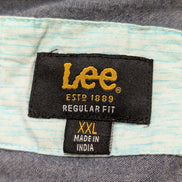 Chemise manches courtes Lee bleu ciel uni Homme taille XXL