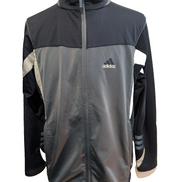 Veste Adidas Grise Taille XL (Taille Grand - voir mesures) Zips Poignets Sport