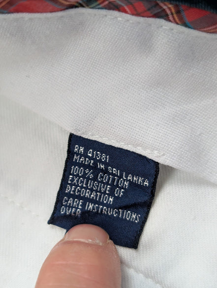 Pantalon chino Polo Golf Ralph Lauren W40 L32 blanc écusson brodé