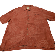 Chemise hawaïenne soie Jamaica Jaxx rouge manches courtes taille L