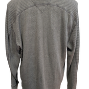Sweat Tommy Hilfiger Gris Clair Texture Gaufrée Logo Manche - Taille L / XL