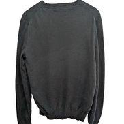 Pull Polo Ralph Lauren noir col V coton Pima logo violet taille M