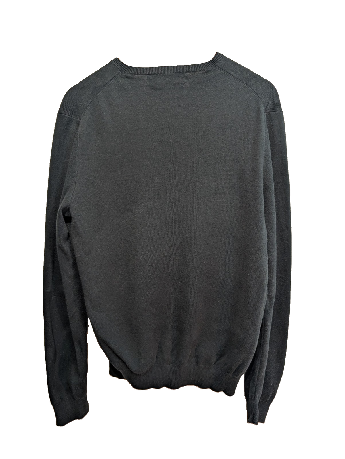 Pull Polo Ralph Lauren noir col V coton Pima logo violet taille M