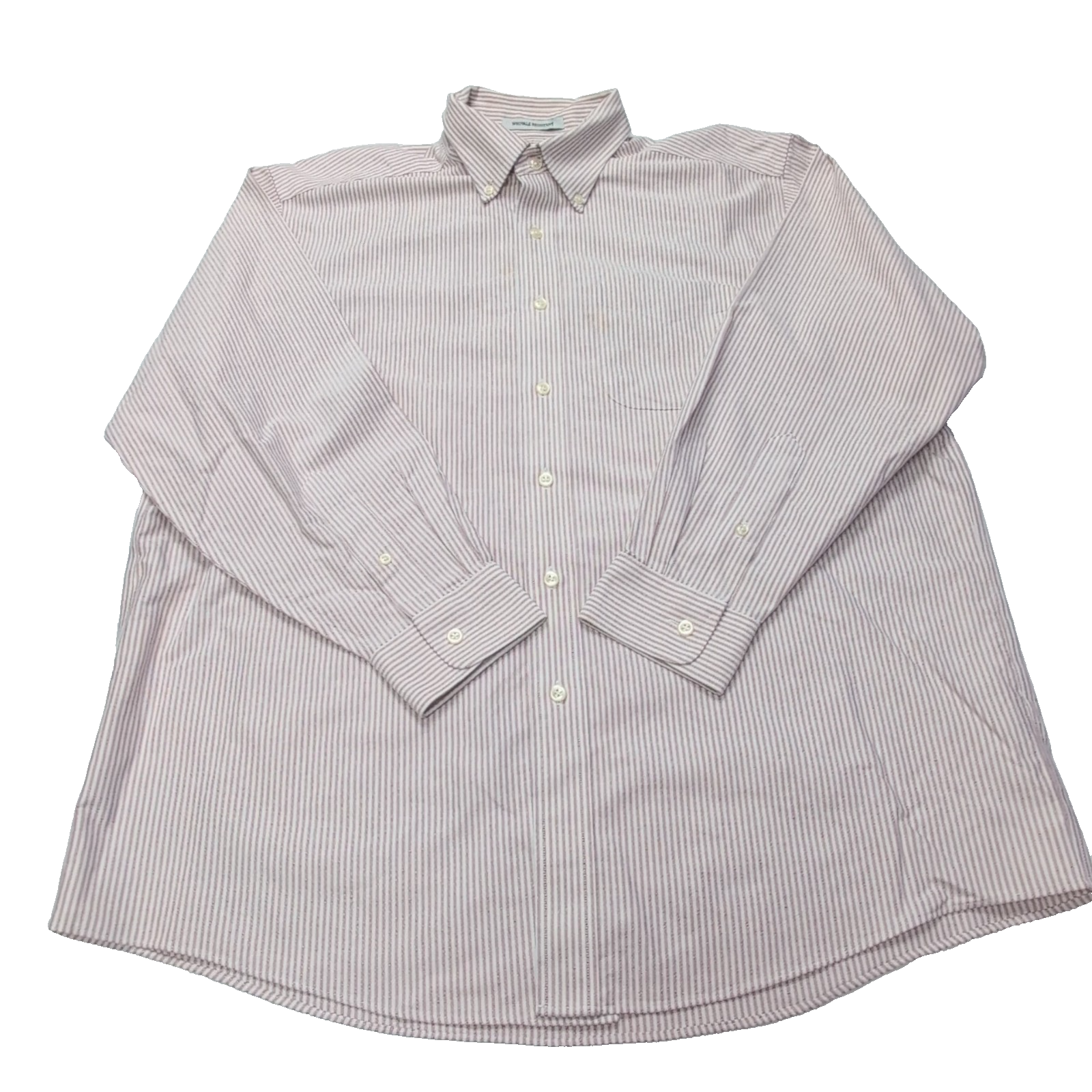 Chemise L.L. Bean rouge à rayures 1 poche taille L/XL