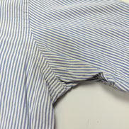 Chemise Ralph Lauren S Bleue Rayures Logo Bleu Manches Courtes