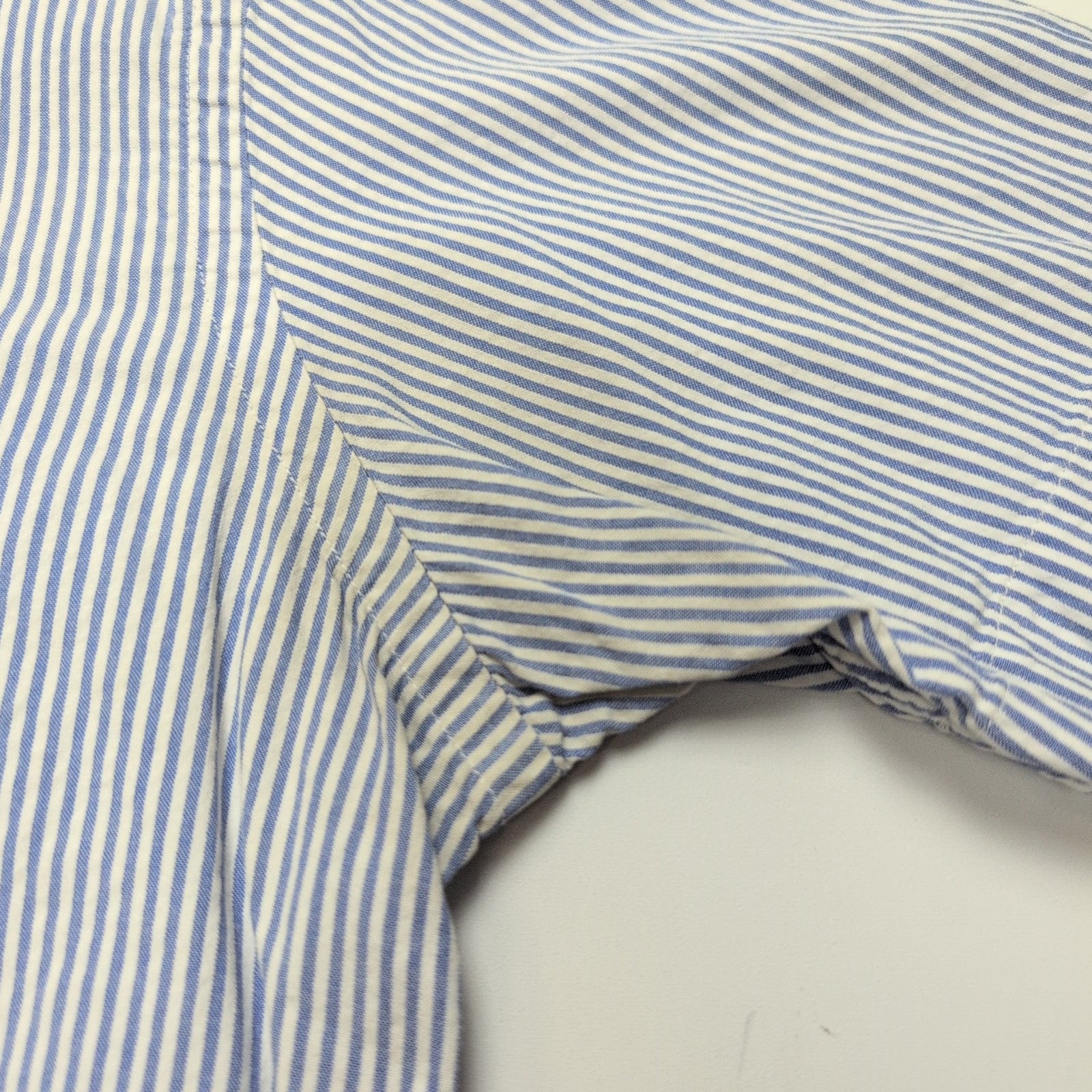 Chemise Ralph Lauren S Bleue Rayures Logo Bleu Manches Courtes