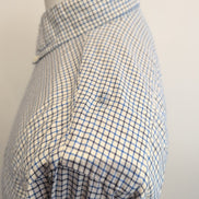 Chemise Ralph Lauren Ellington Homme M Blanche Carreaux Bleu Noir