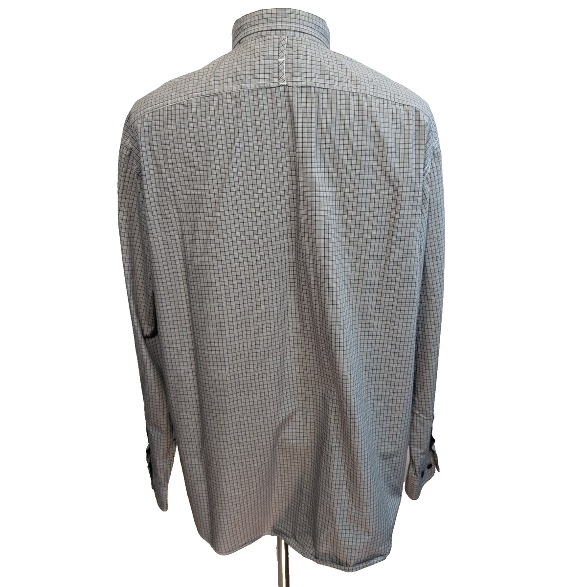 Chemise Nautica Technique XL Noir Blanc Carreaux 100% Coton manches longues