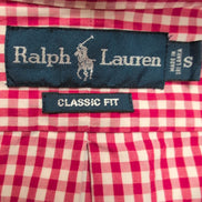 Chemise Ralph Lauren S Rouge Blanche Carreaux Manches Longues