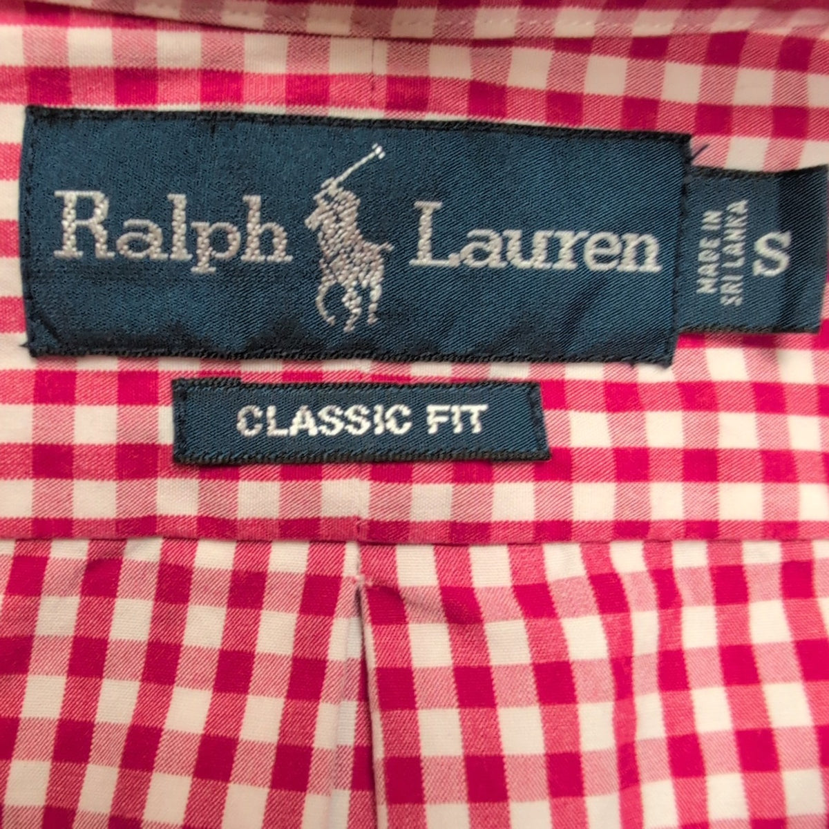 Chemise Ralph Lauren S Rouge Blanche Carreaux Manches Longues