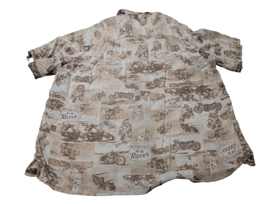 Chemise hawaïenne Puritan moto manches courtes taille XL