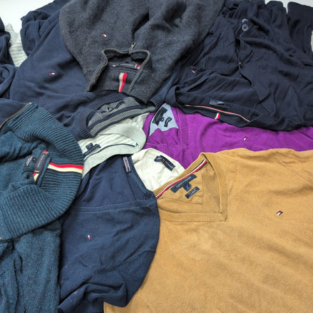 LOT 9 PULLS TOMMY HILFIGER - MIX HOMME & FEMME - À RÉPARER / UPCYCLING