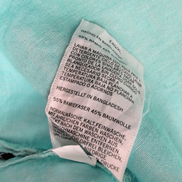 Chemise Nautica XXL/3XL Bleu Turquoise Uni Ramie (lin) Coton Manches Courtes
