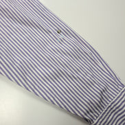 Chemise Nautica XXL Violet Rayures 100% Coton Mercerisé Logo Brodé