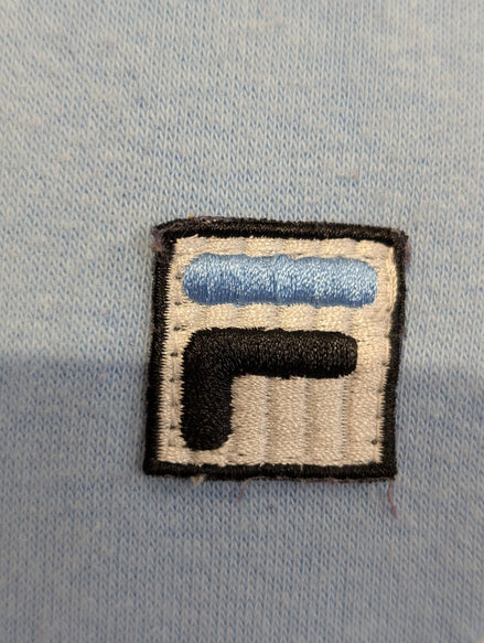Sweat Fila Col Zippé Tricolore Bleu Blanc Noir - Taille M