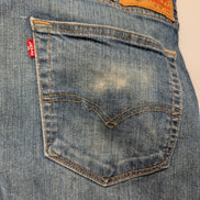Jean Levi's 541 Homme Vintage Bleu Foncé W38 L34 Denim Stretch Pantalon Chic